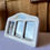 Miniature : Cadre à poser en céramique blanche – décor floral & trois vues