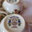Miniature : Tasse à thé ancienne Gien – modèle Moustiers Olérys – décor floral multicolore