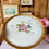 Miniature : Plat rond ancien décor froral en porcelaine de Limoges