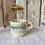 Miniature : Tasse ancienne à décor floral vert (vendue à l’unité)