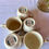 Miniature : Tasse à café ancienne Gien – modèle Moustiers Olérys – décor floral