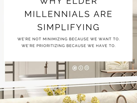 "Skin Minimalism blog post cover - Why elder millennials are simplifying their skincare routines"