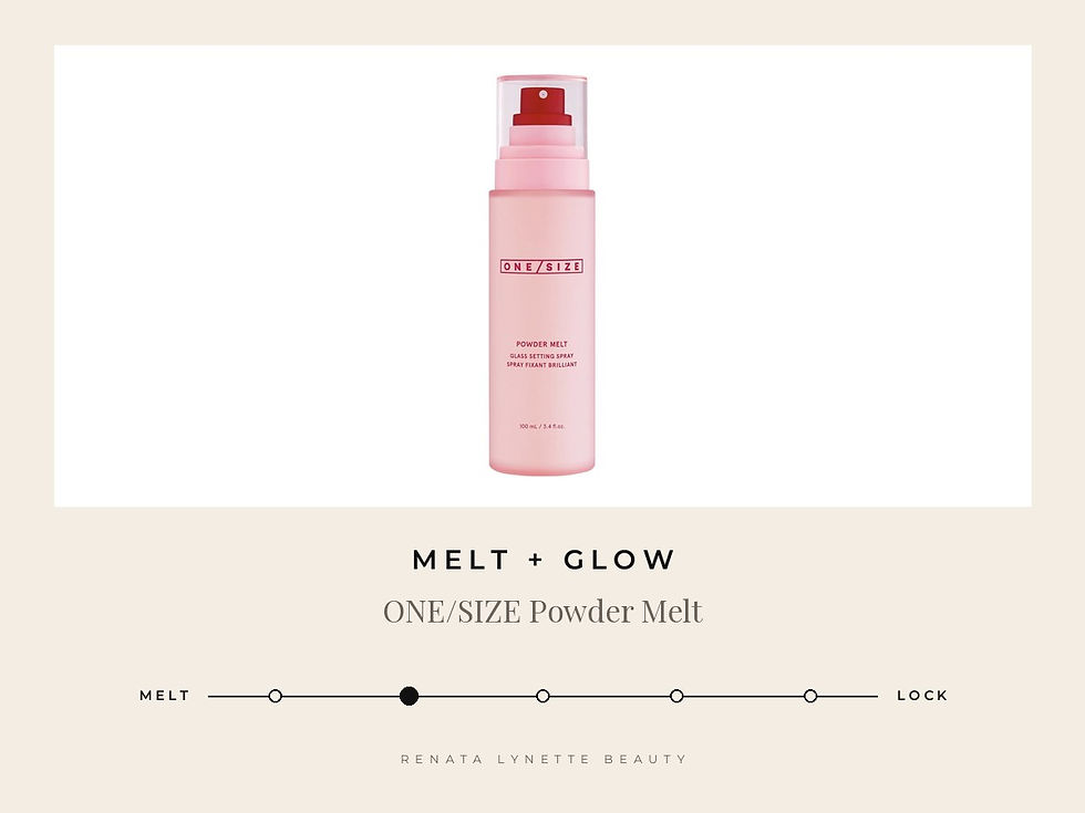 ONE/SIZE Powder Melt Glass Setting Spray, Melt + Glow