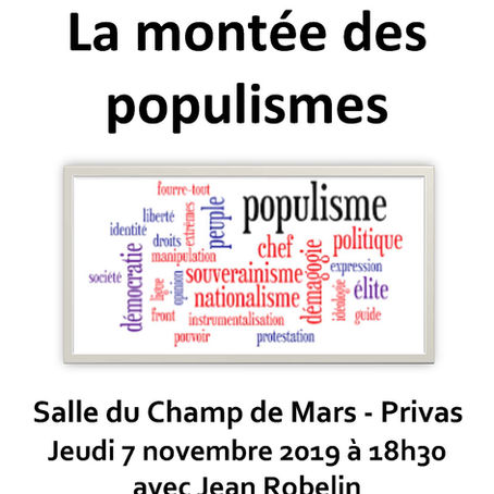 Conférence : la montée des populismes – CLEEP Privas