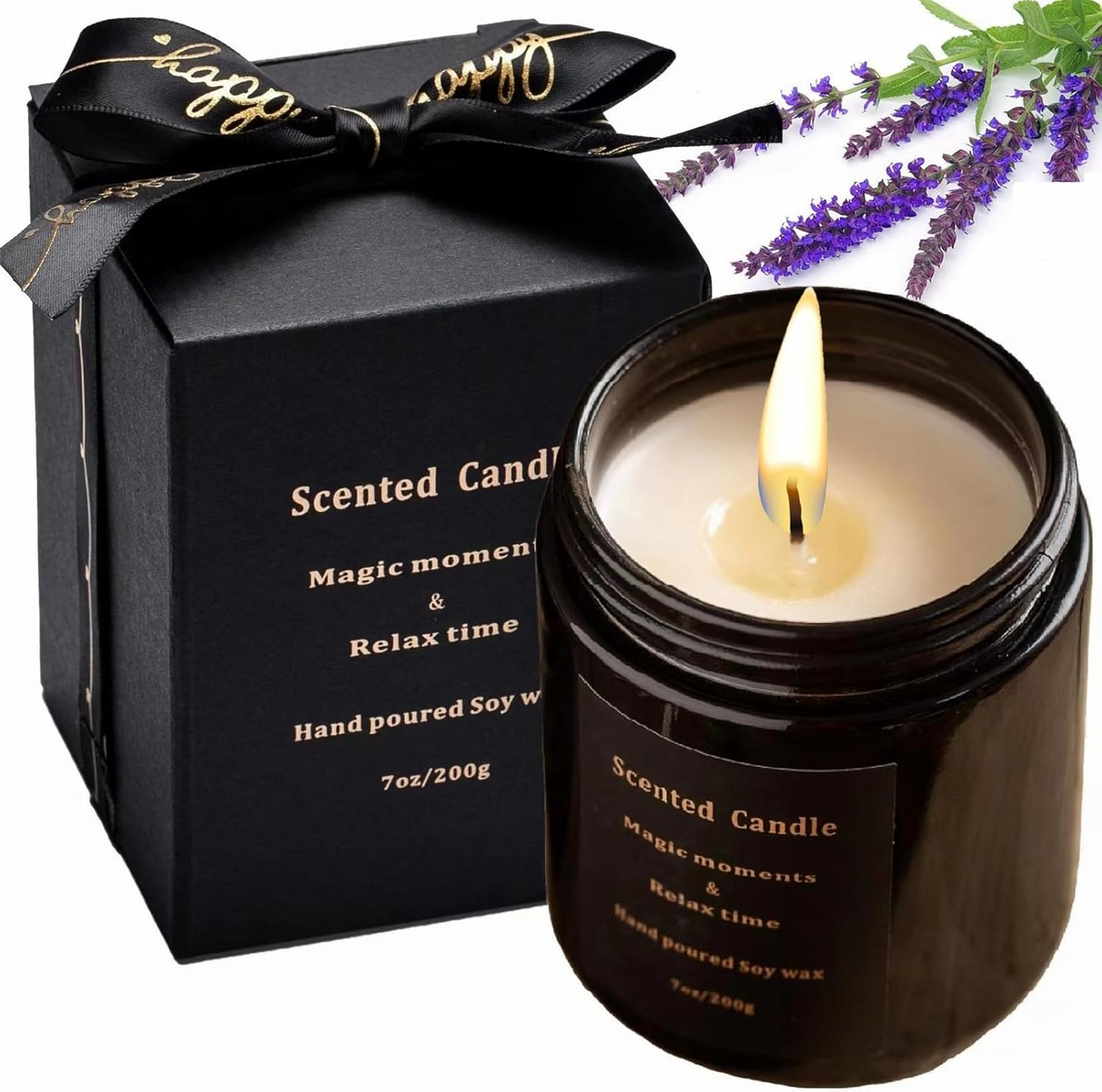 Sage Candle - Sage Candles for Cleansing, Soy Candles Non Toxic, Velas Aromática