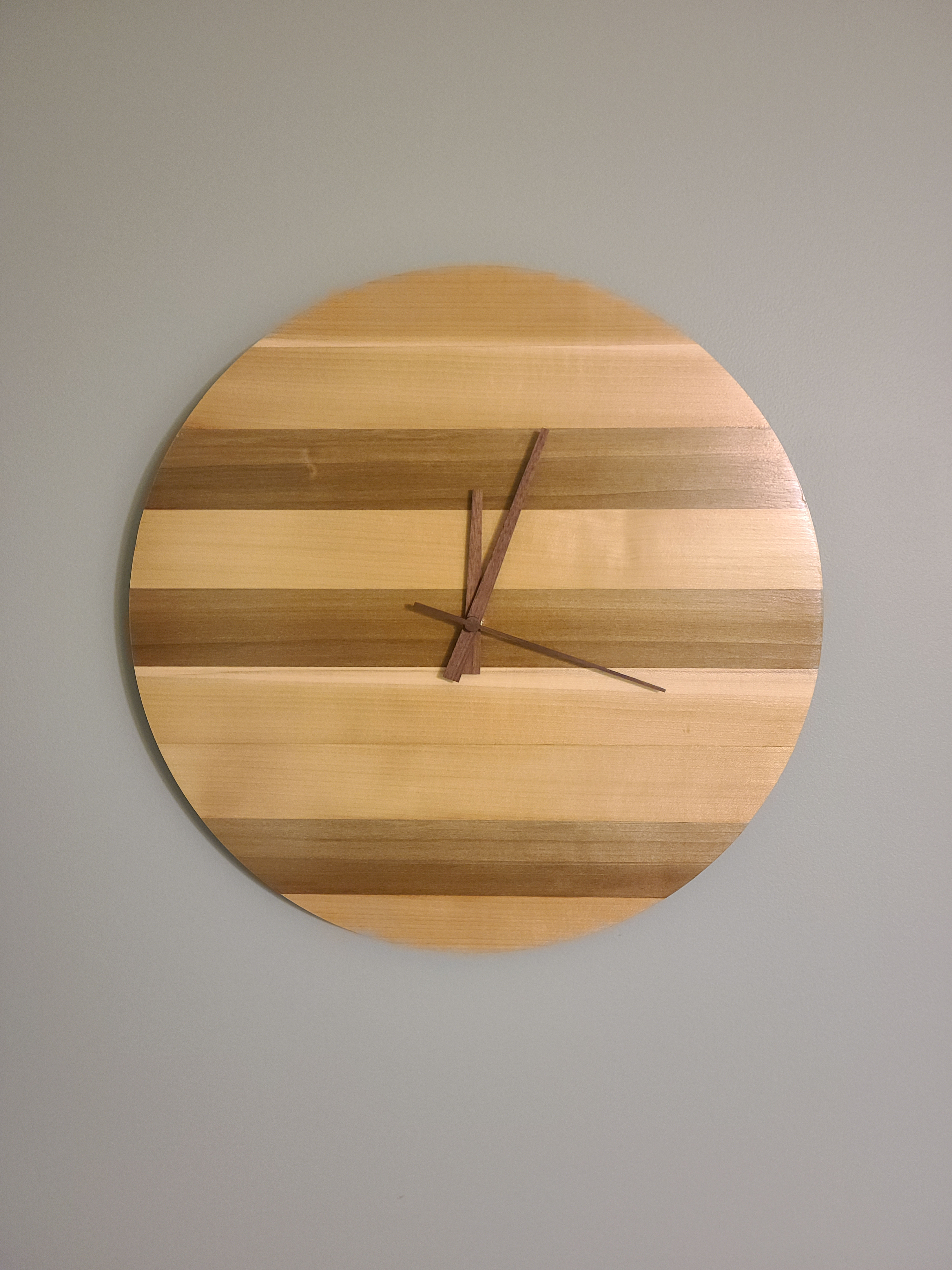 Rustic Poplar Clock