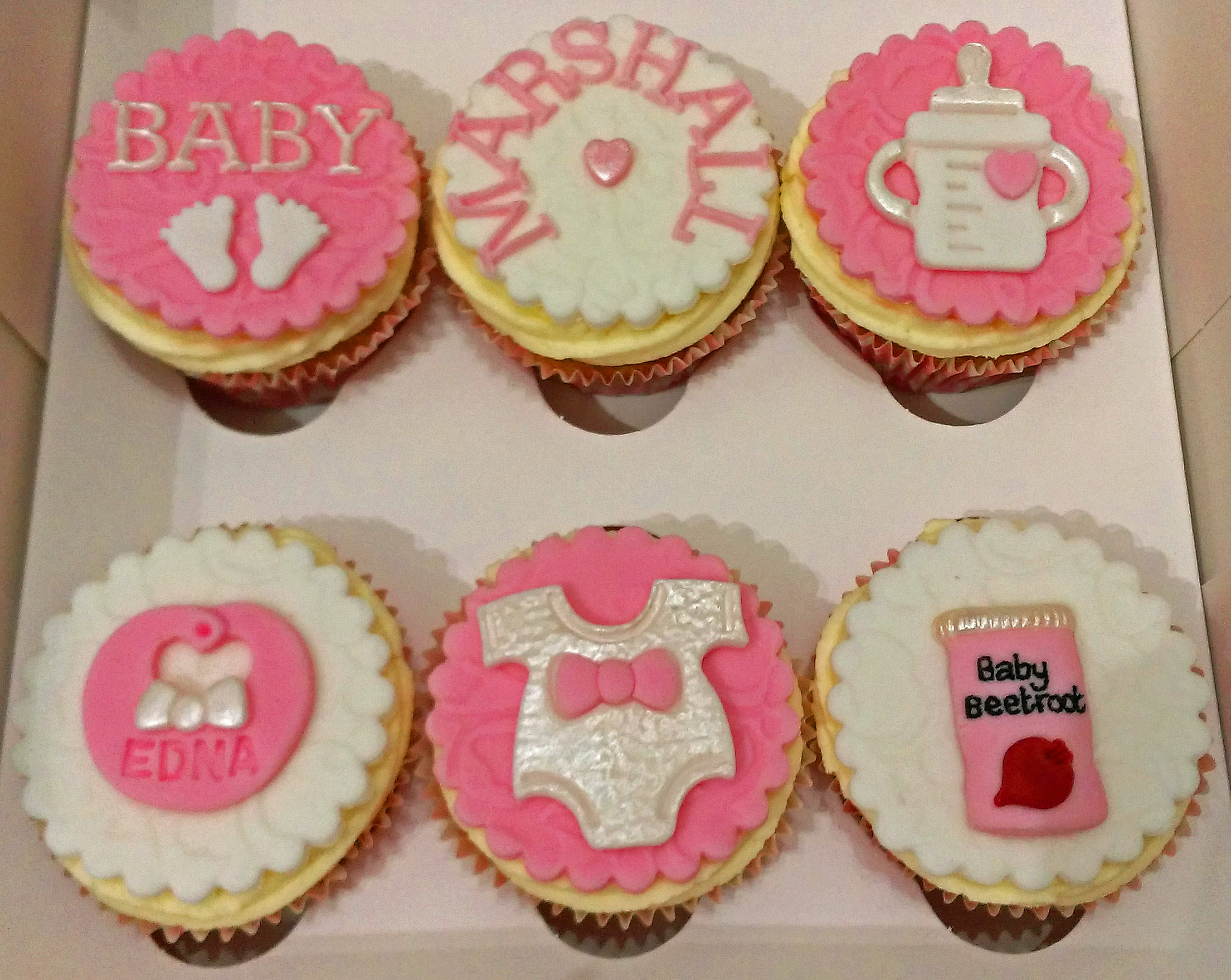 Baby Girl Baby Shower Cupcakes