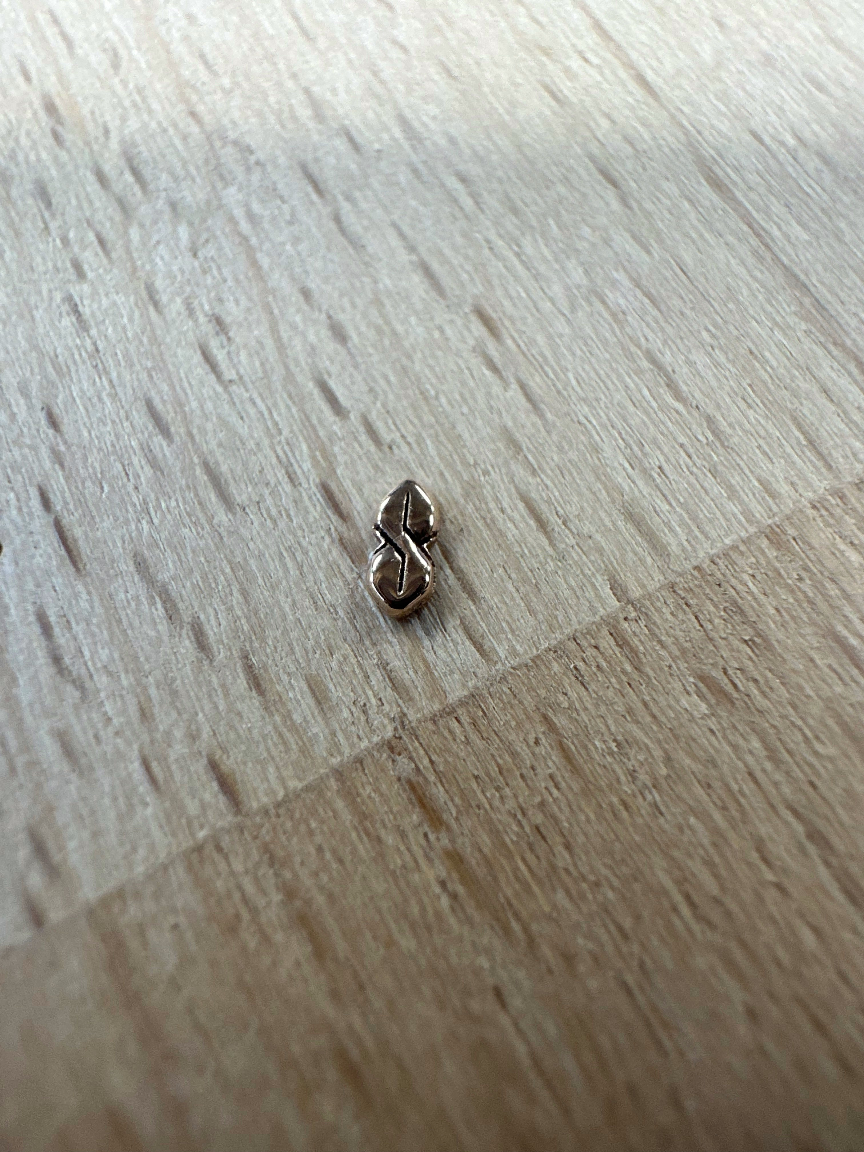 Dusk Body Jewelry: 14ct Solid Rose Gold "S"