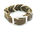 Miniaturbild: Leder x Paracord Halsband - Oliv