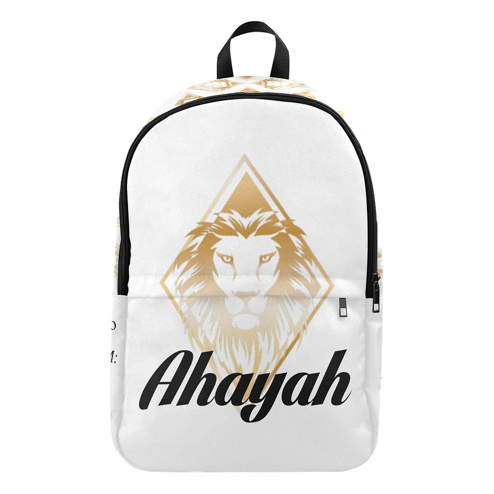 Thumbnail: Ahayah Backpack Exodus 3:14(White)
