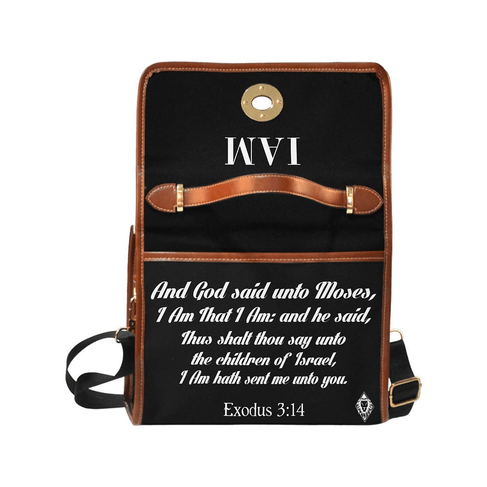 Thumbnail: Ahayah Shoulder Bag Exodus 3:14 Black