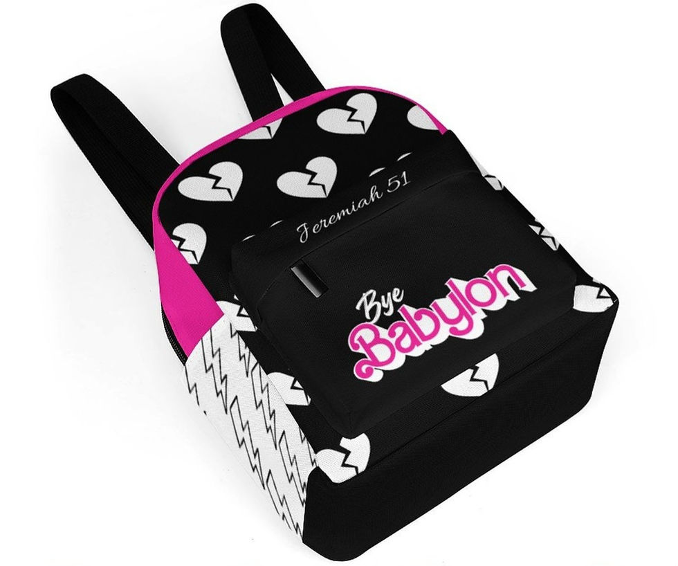 Thumbnail: Mini Bye Babylon Backpack(Black)