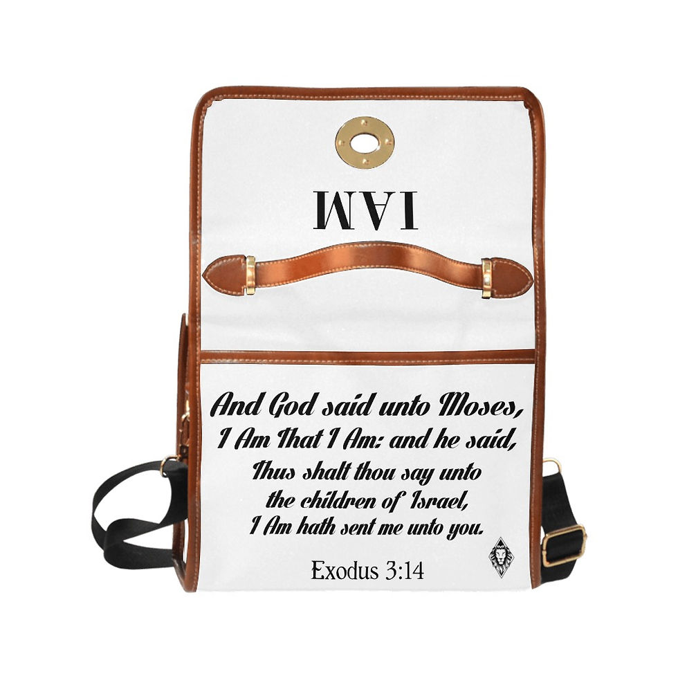 Thumbnail: Ahayah Shoulder Bag Exodus 3:14 White