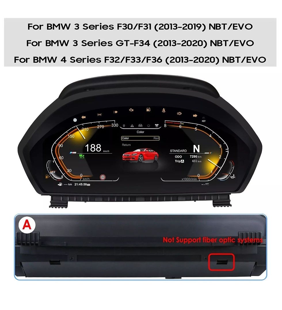 For BMW 3, 4 series Digital LCD Instrument Cluster Speedometer 12.3" f30 f31 f32