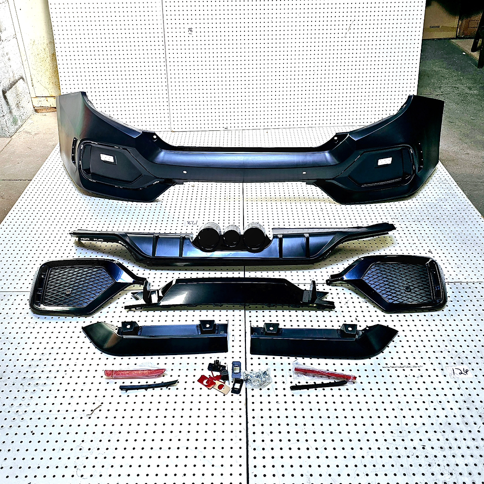 Honda Civic Rear Bumper Type R sport style body kit diffuser for 2016-2021 10th