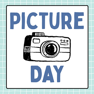 Picture Day Classroom Announcement in Blue Illustrative Style.png