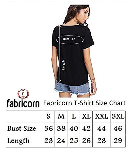 Thumbnail: Fabricorn Women's Plain V Neck T-Shirt (Black, Medium)