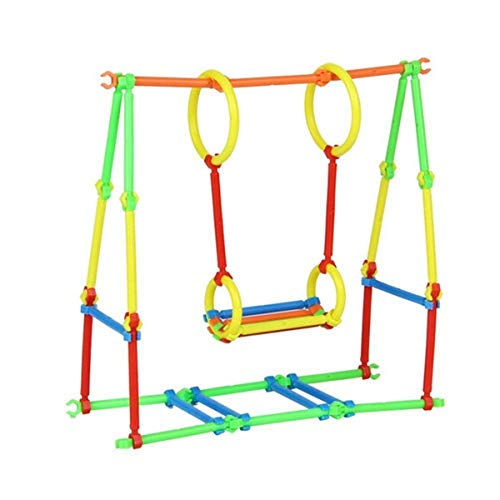 Thumbnail: Cable World ® 200+ Assembly Colorful Straw Educational Plastic Building Blocks f