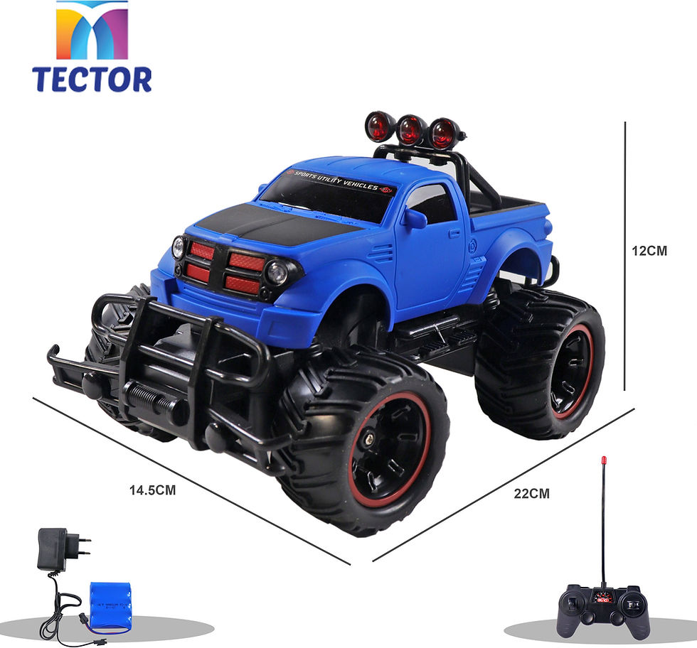 Thumbnail: Mad Racing Cross Country Hummer Style Monster Rechargeable Remote Control Truck