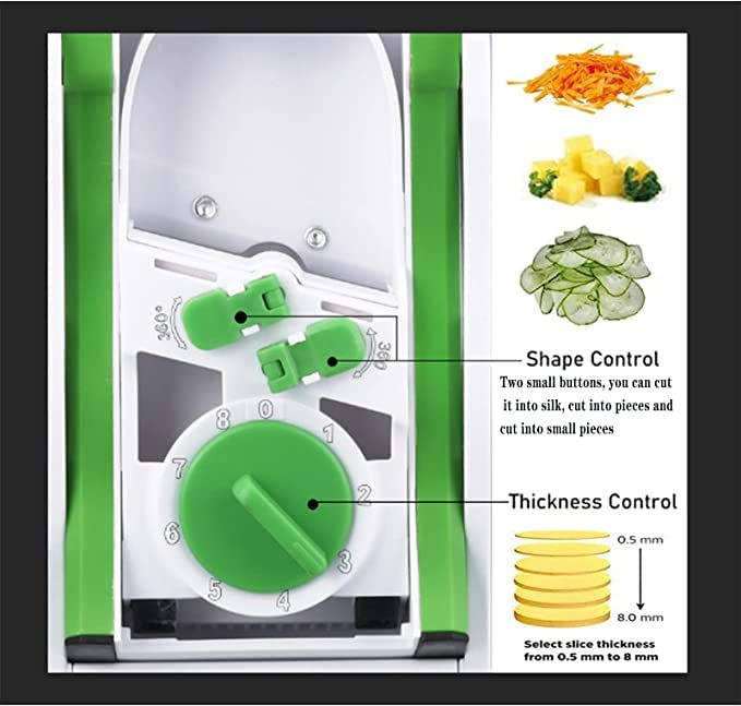 Thumbnail: All in 1 Multi-Purpose Mandoline Slicer, Chopper, Dicer Ideal For Vegetable & Fr