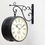 Thumbnail:  Clock Abstract Iron Station Clock (8 x 8 inch, dial: 8 inch, Black)