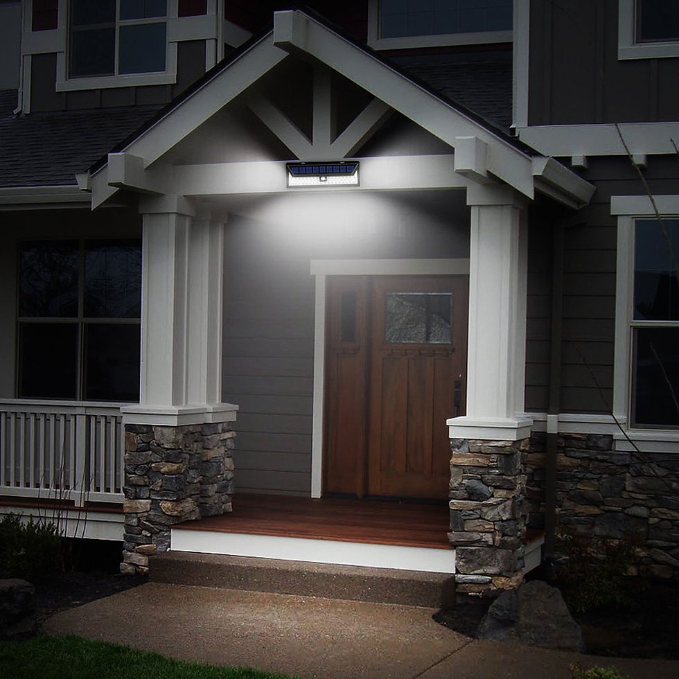 Thumbnail: Hardoll Solar Lights 54 LED Solar Power Outdoor Motion Sensor Light With LED On