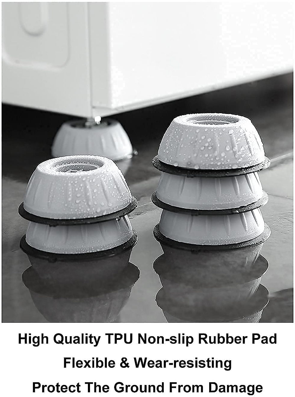 Thumbnail:  4Pc Anti Vibration Pads for Washing Machine and Dryer Shock Absorber Noise Can