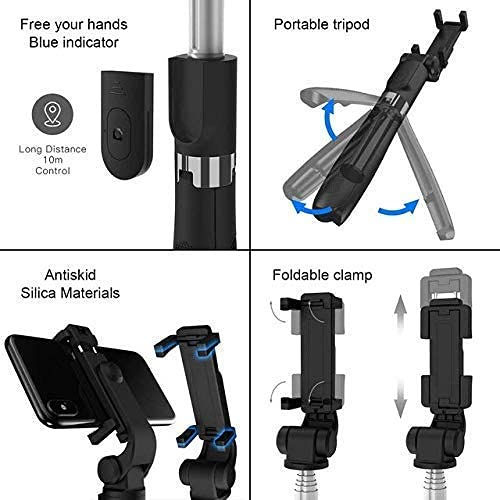 Thumbnail: ZOBAK 3-in-1 Multifunctional Extendable Bluetooth Selfie Stick Tripod with Deta