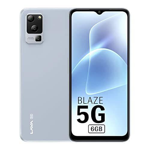 Lava Blaze 5G ( Glass Blue, 6GB RAM, UFS 2.2 128GB Storage ) | 5G Ready | 50MP A
