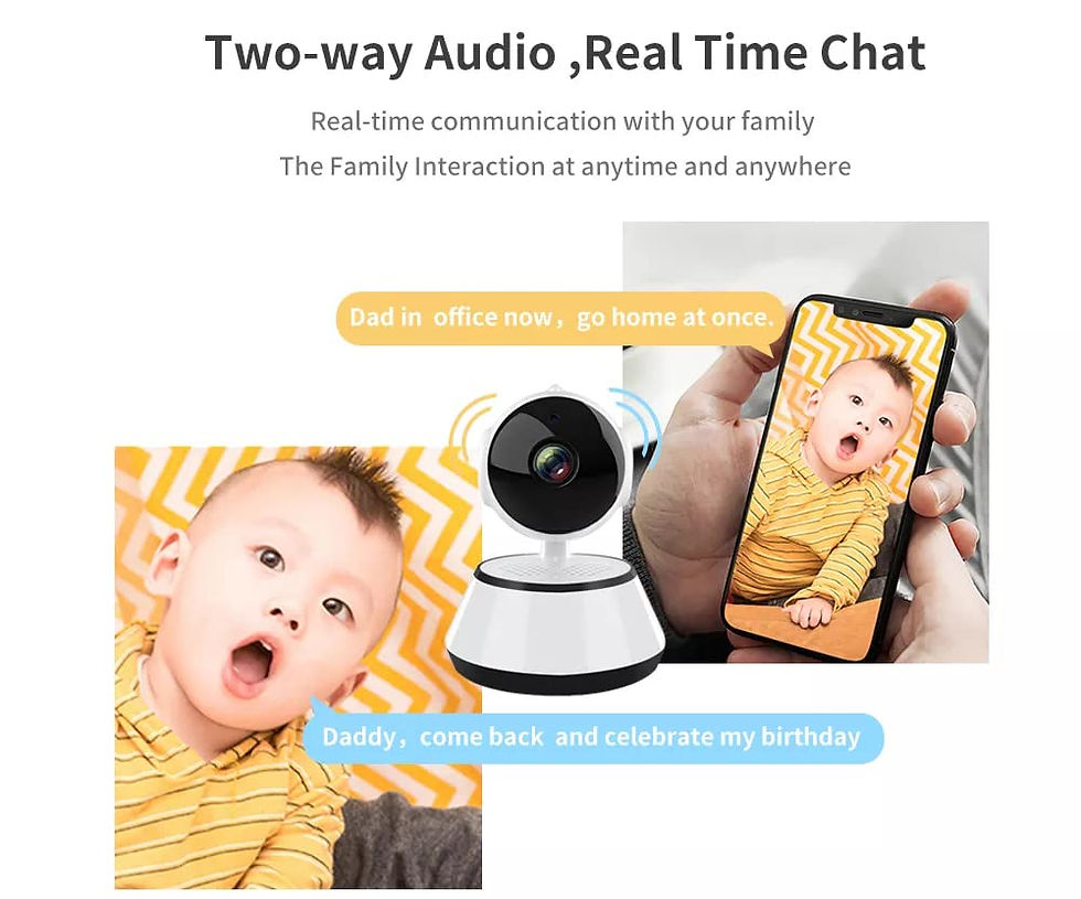 Thumbnail: WiFi Camera with 2-Way Audio,Night Vision,Motion Detection