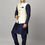 Thumbnail: Ethluxis Men's Kurta Churidar Pyjama with Ethnic Bundi Nehru Jacket (42, Navy)