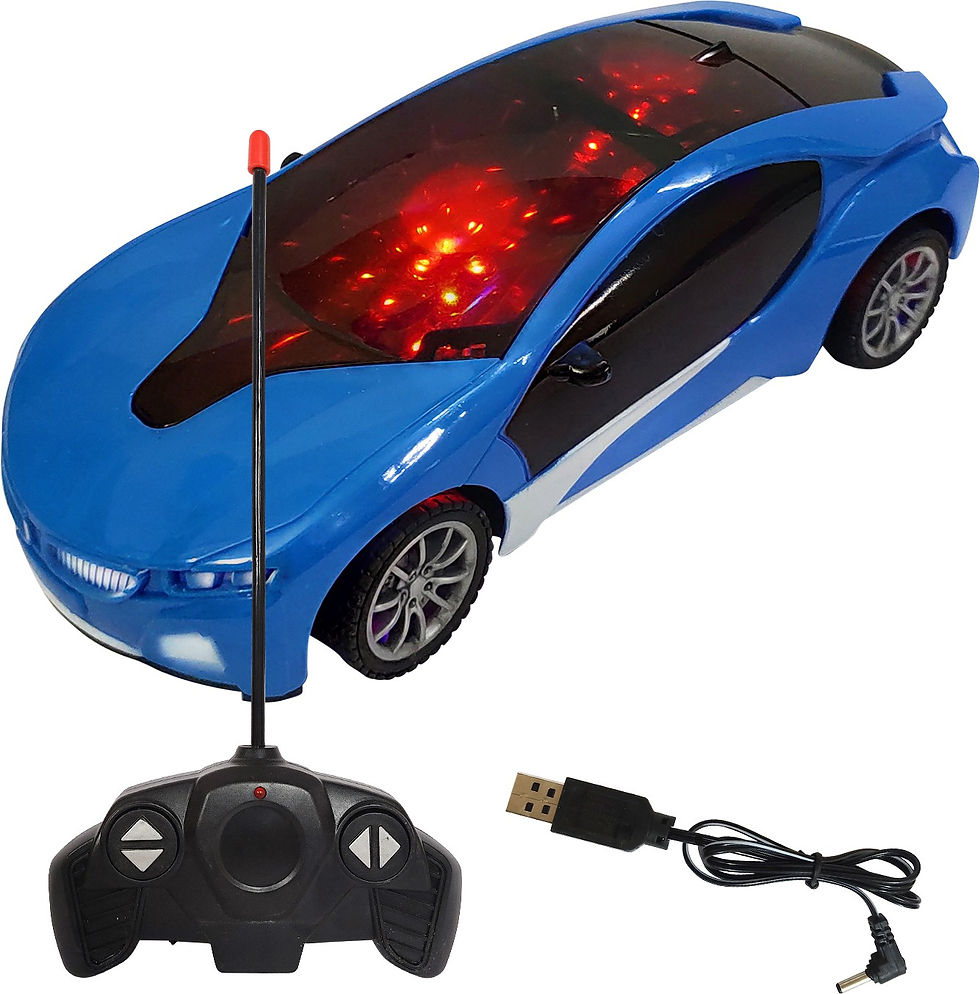 Thumbnail: Miss & Chief Chargeable 3D Remote Control Lighting Famous Car for 3+ Years Kids