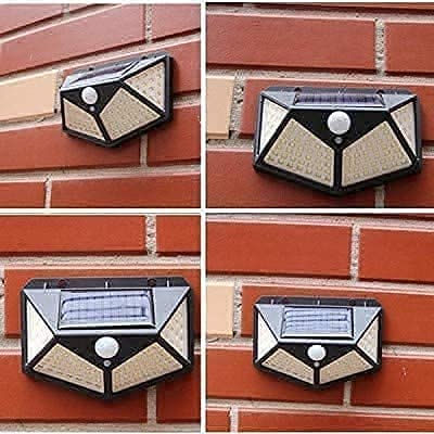 Thumbnail:   100 LED Bright Outdoor Security Lights with Motion Sensor Solar Powered Wirel