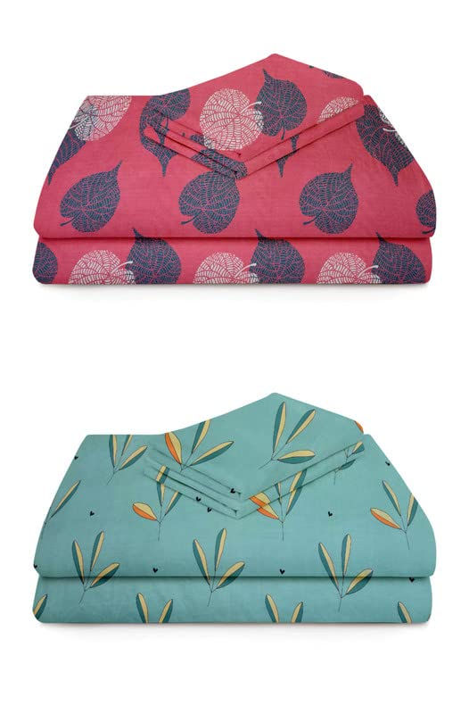 Thumbnail: VAS COLLECTIONS Prime Combo Pack of 2 Double Bedsheet with 4 Pillow Covers | 160