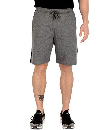 Thumbnail: Chromozome Men's Regular Fit (N-170 Gym Shorts_Charcoal_M)