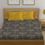 Thumbnail: Huesland by Ahmedabad Cotton 144 TC Cotton King Size Bedsheet with 2 Pillow Cove