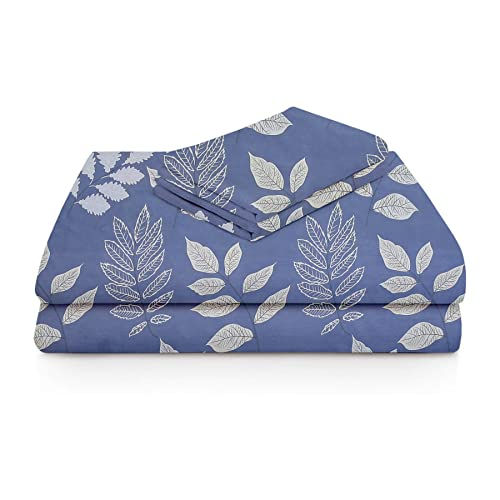 Thumbnail: VAS COLLECTIONS 160TC Comfort Panipat Glace Cotton Super Soft Double Bedsheet wi