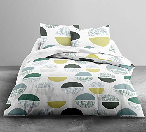 Thumbnail: LORETO – A QUALITY LINEN BRAND Printed 144 TC Cotton Bedsheet for Double Bed wit