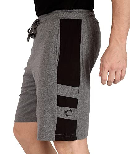 Thumbnail: Chromozome Men's Regular Fit (N-170 Gym Shorts_Charcoal_M)