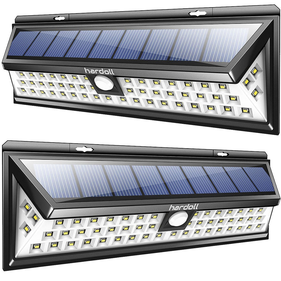Thumbnail: Hardoll Solar Lights 54 LED Solar Power Outdoor Motion Sensor Light With LED On