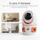 Thumbnail: 3 Lens Camera Smart WiFi 1080P Full HD Indoor Security Camera | 360° Pan Tilt Wi