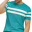 Thumbnail: LookMark Men's Stylish Cotton Blend Printed Striped Polo Tshirt (MT04-M)
