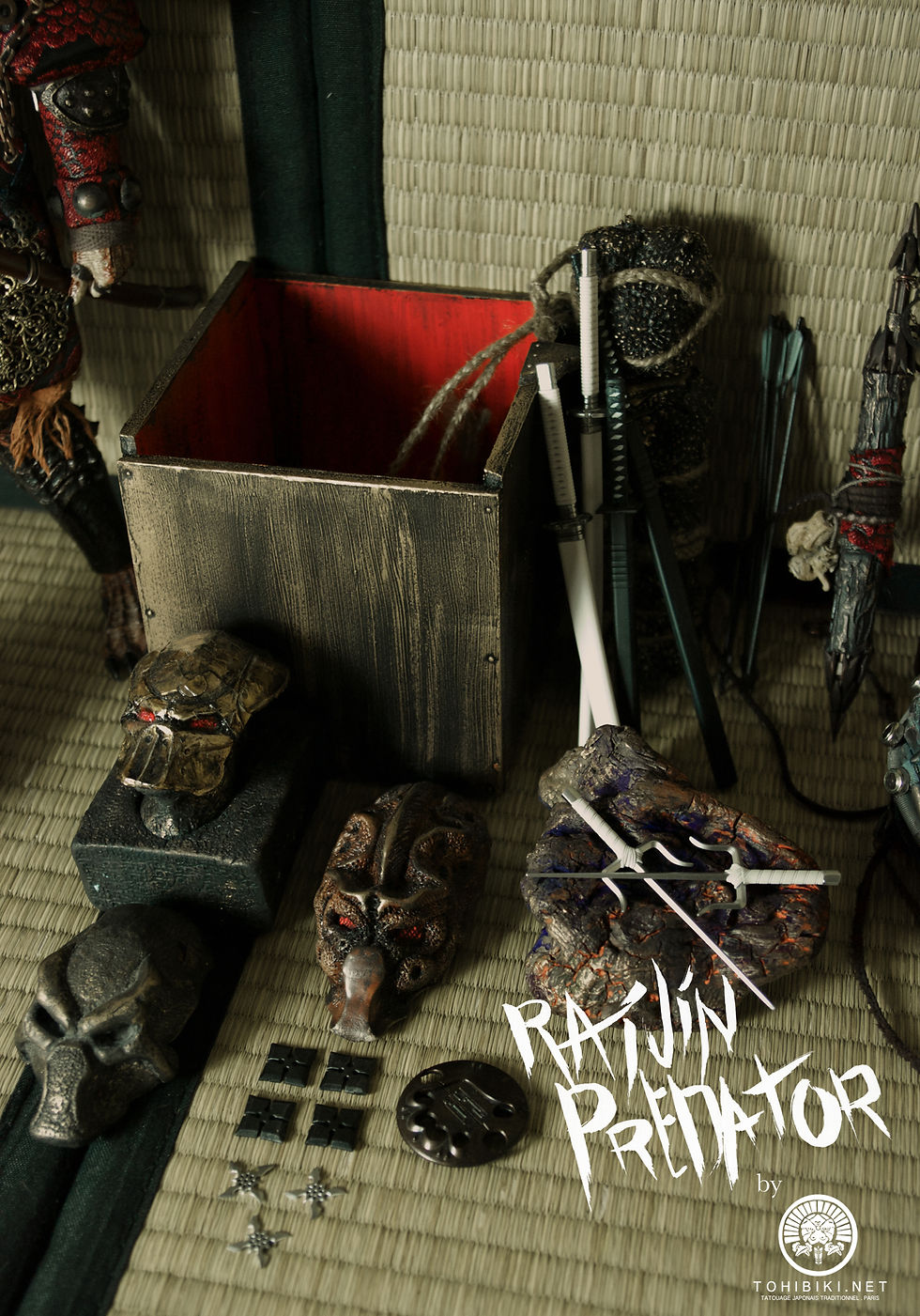 Hottoys Predator Samurai by Kuroi Tohibiki. Hot Toys Predator. IREZUMI, Paris.