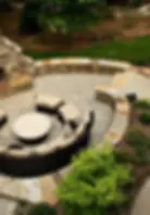 Overhead View of Arched Outdoor Fireplace_.webp