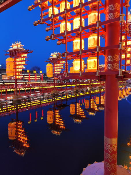 Hetou Old Street, Tangshan – Wisata Malam Bergaya Dinasti Tang yang Memukau