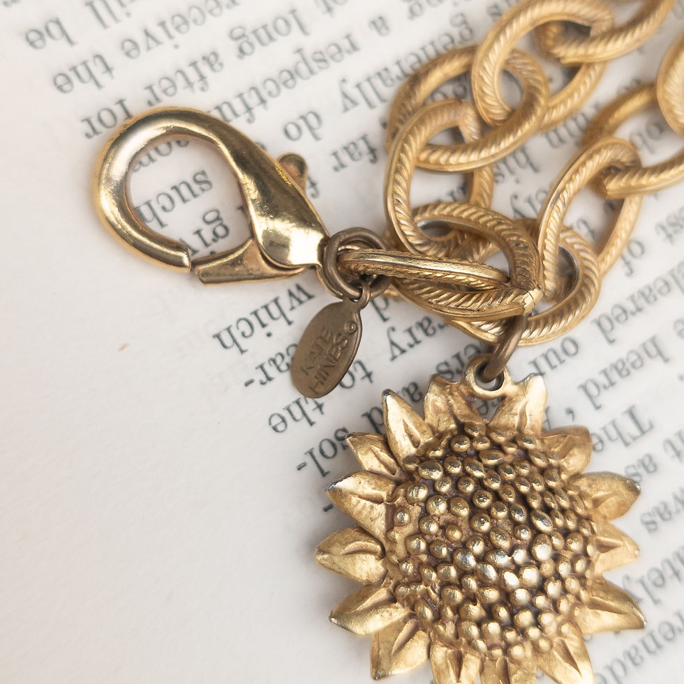 サムネイル： kate hines 1980s ヒマワリブレスレット