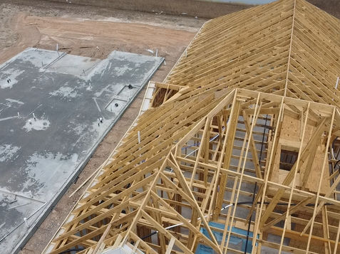 House foundation and framing