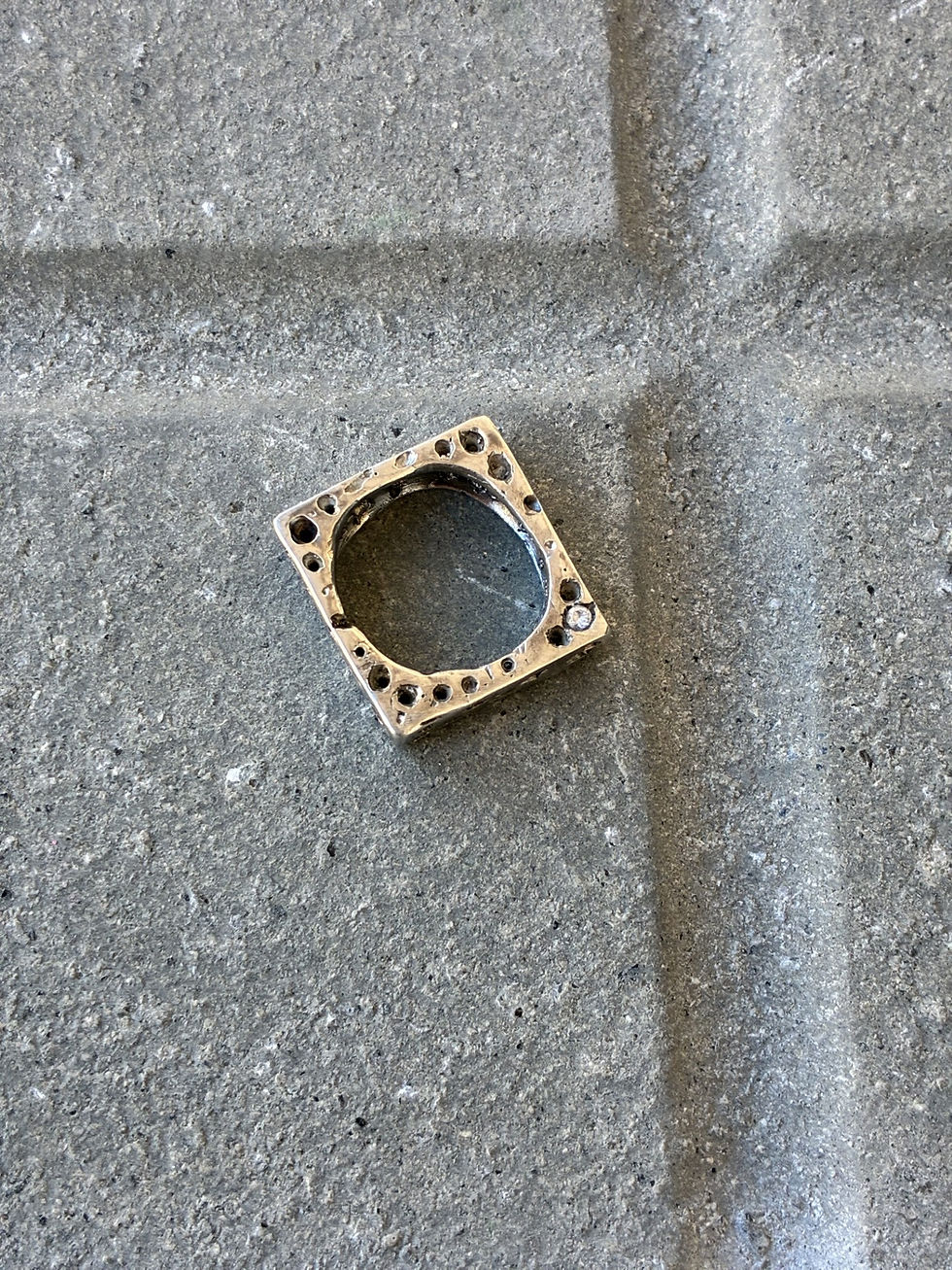 Miniatura: Void Square Ring BRUTALIST DROP