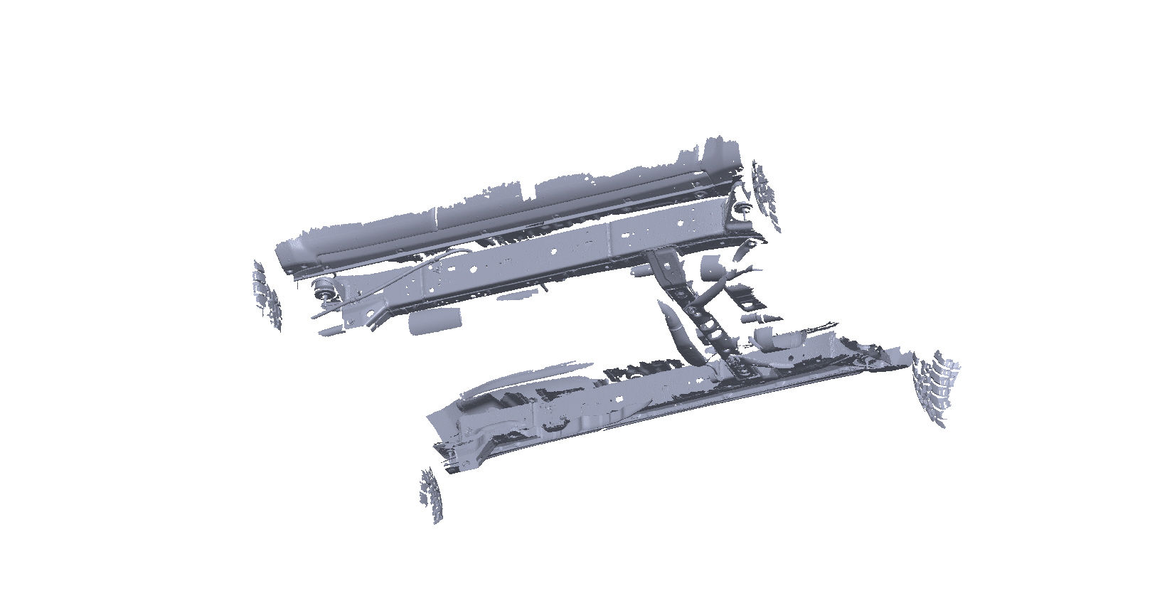 2007 4RUNNER CENTER FRAME RAILS - 3D SCAN