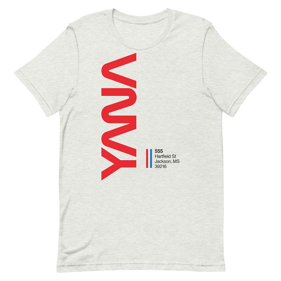 Thumbnail: Yana Worm Logo & Address Unisex t-shirt